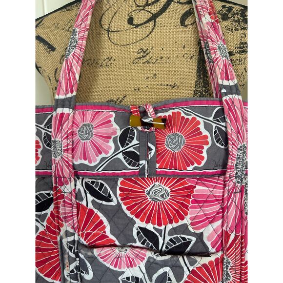 Vera Bradley Cheery Blossoms Large Tote - Picture 4 of 12
